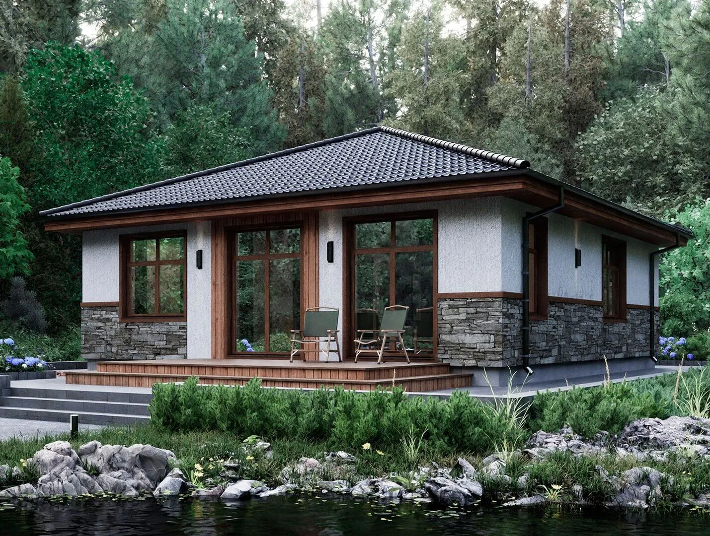 Одноэтажный проект Эльм 91