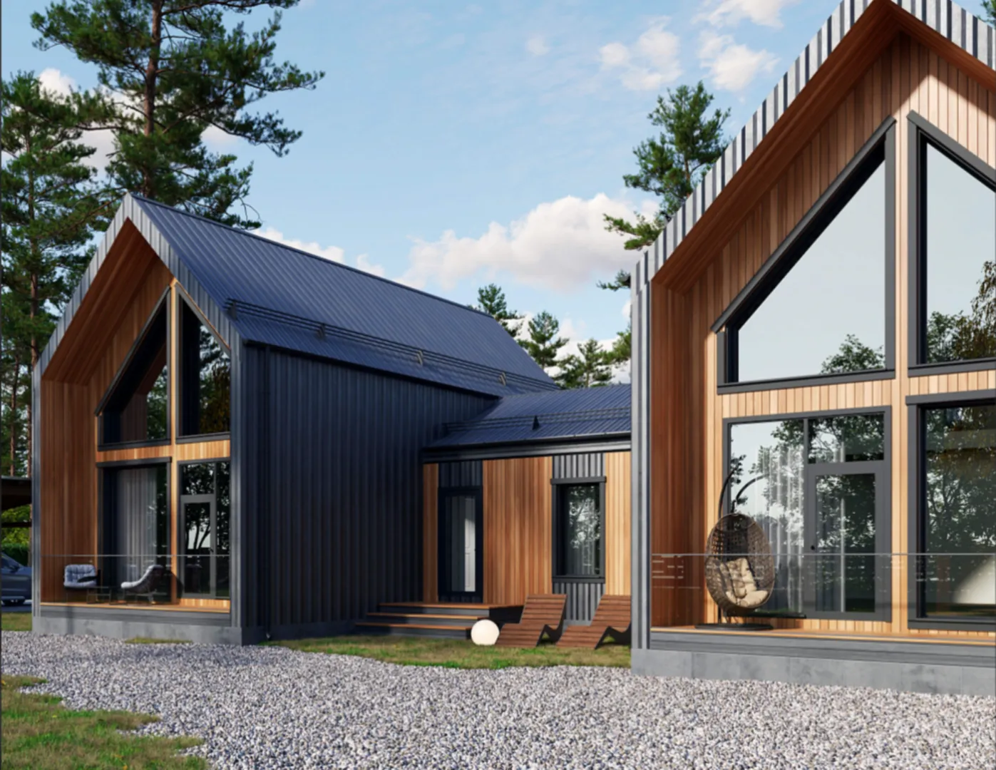 Каркасный дом 19х12 Оржицы 22РИ12.00