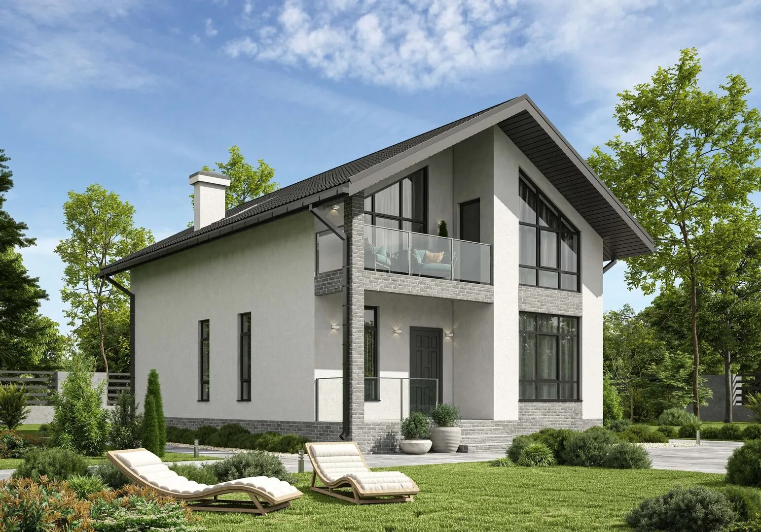 Проект двухэтажного дома «Александр Васильевич»