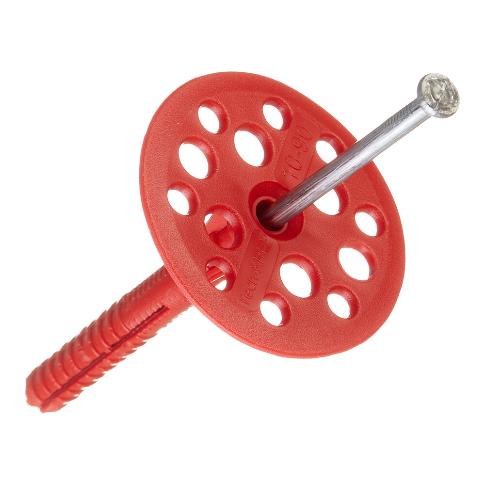 Дюбель для теплоизоляции Tech-Krep 10х90 мм металлический гвоздь (100 шт.)