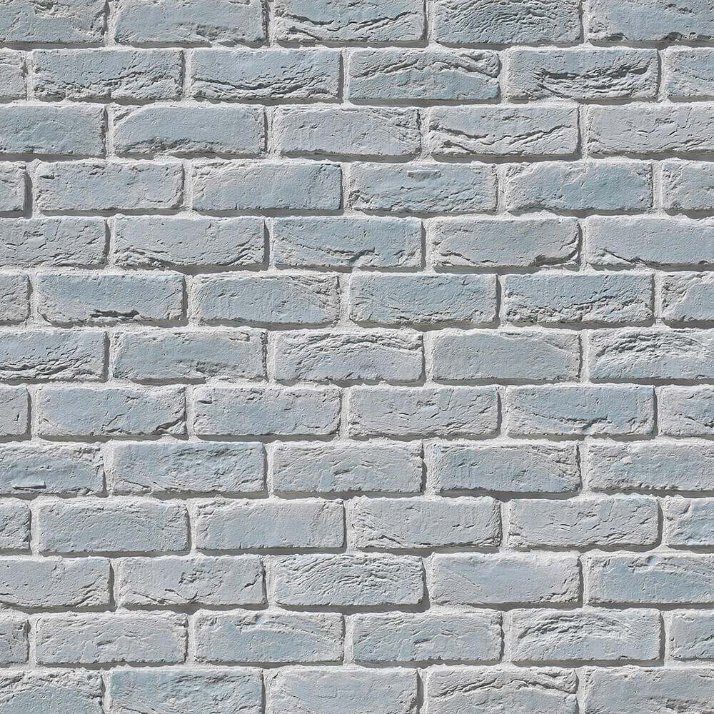 Искусственный камень Monte Alba Вельс Брик бирюзово-ледяной (44 шт.=0,75 кв.м.)