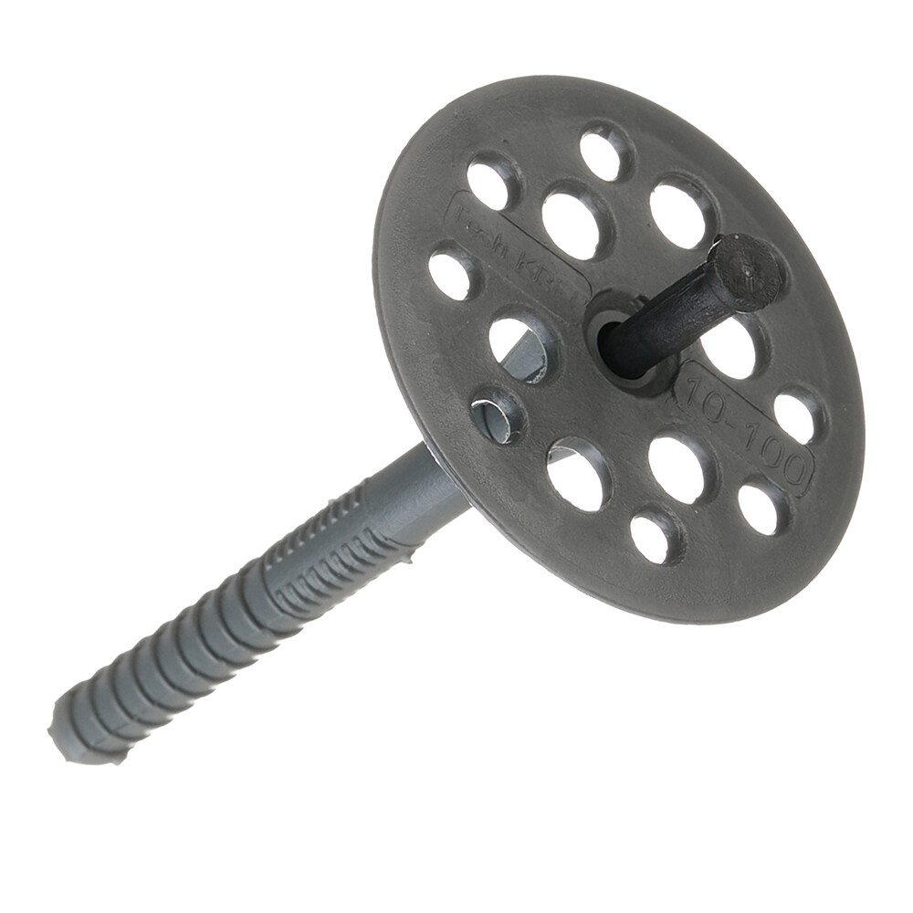 Дюбель для теплоизоляции Tech-Krep 10х100 мм пластиковый гвоздь (100 шт.)