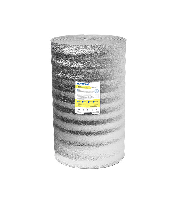 Теплоизоляция отражающая универсальная НПЭ ЛФ 190 тип С 5 мм 1х25 м