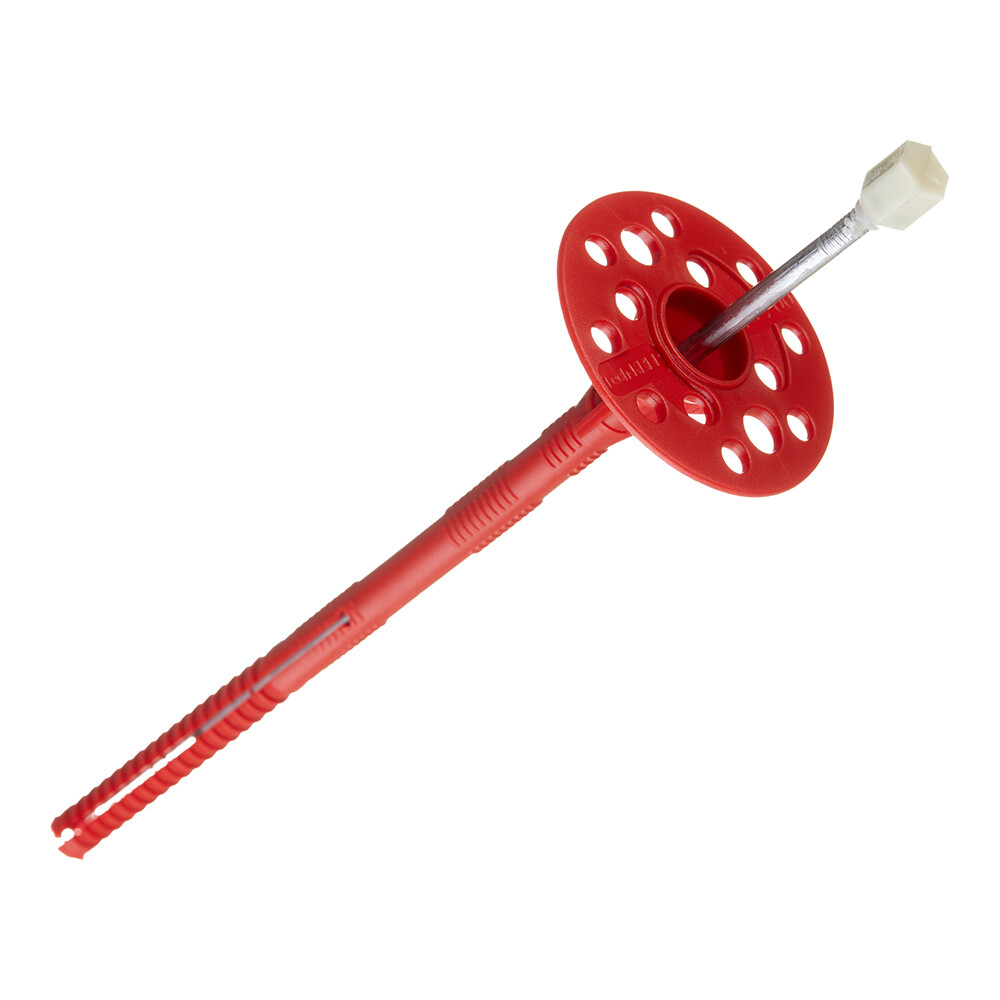 Дюбель для теплоизоляции Tech-Krep 10х200 мм металлический гвоздь с термоголовкой (40 шт.)