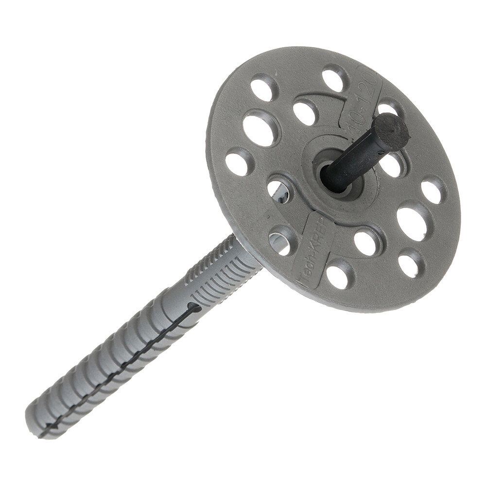 Дюбель для теплоизоляции Tech-Krep 10х120 мм пластиковый гвоздь (250 шт.)