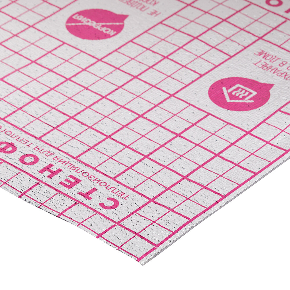 Теплоизоляция отражающая для системы теплый пол НПЭ ЛП 190 тип В 3 мм 1х25 м с разметкой