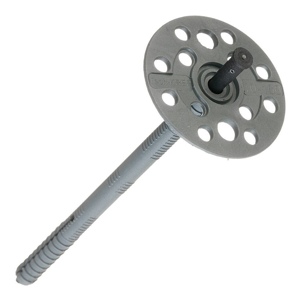 Дюбель для теплоизоляции Tech-Krep 10х160 мм пластиковый гвоздь (250 шт.)