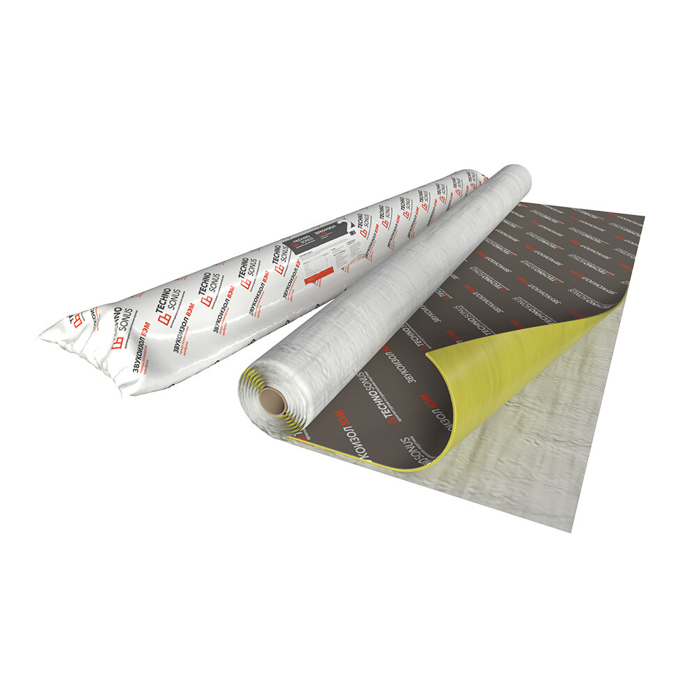 Мембрана звукоизоляционная Звукоизол ВЭМ 4х1200х2500 мм 3 кв.м