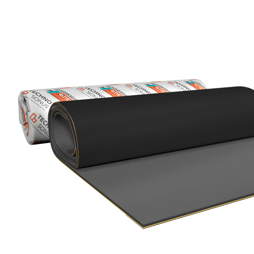 Мембрана звукоизоляционная Звукоизол Флекс 12х1000х2500 мм 2,5 кв.м