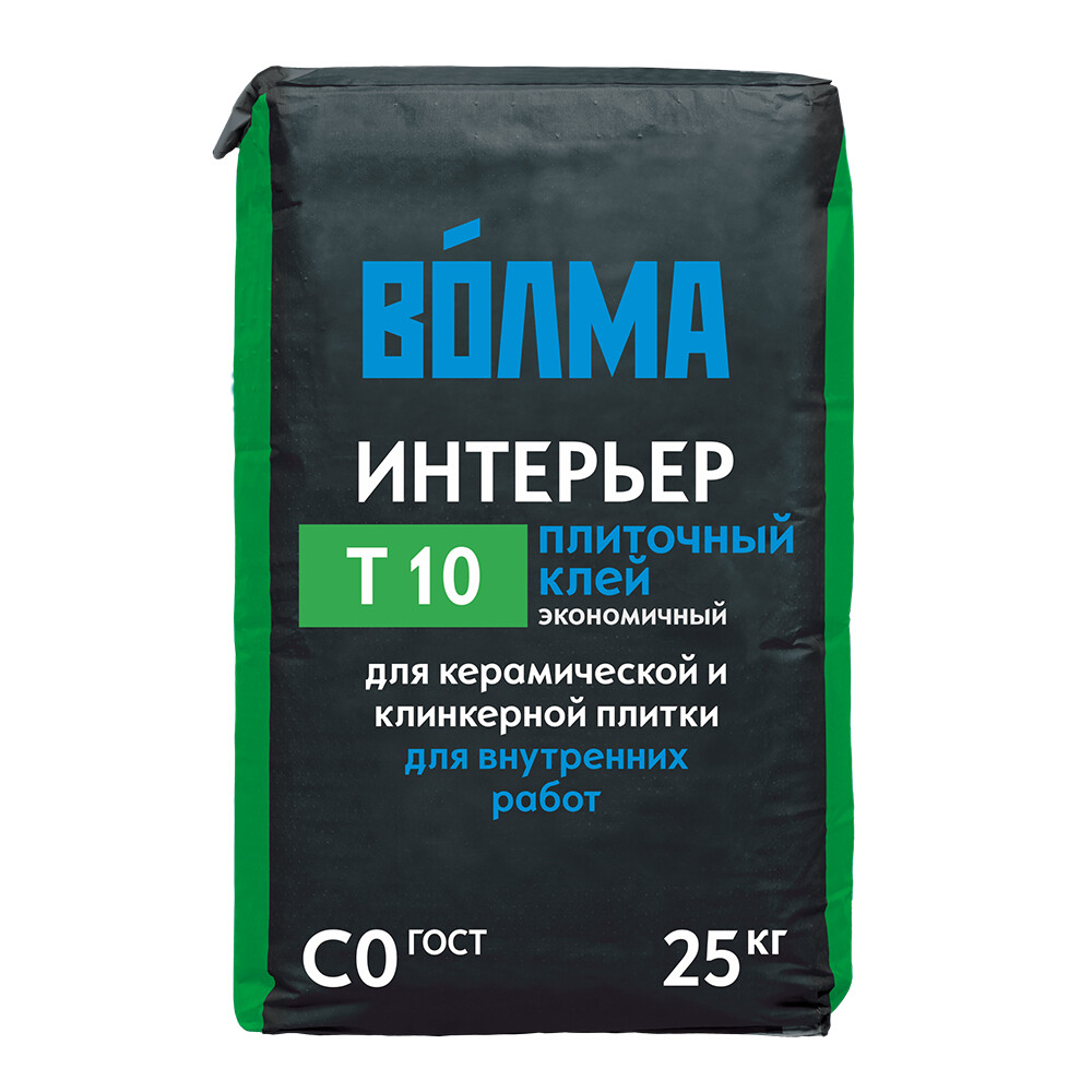 Клей для плитки Волма Интерьер серый класс C0 25 кг