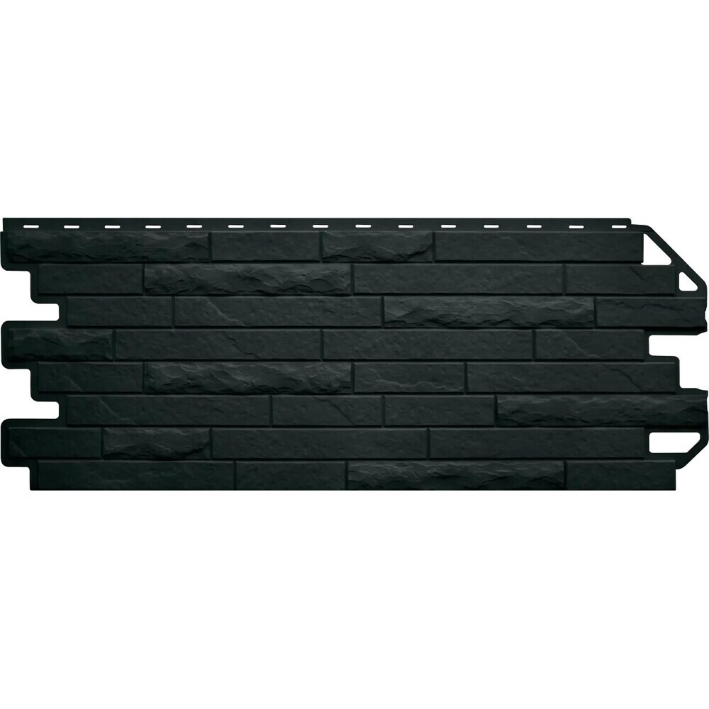 Панель фасадная Альта-Профиль Антик Эко 1160х420 мм графит