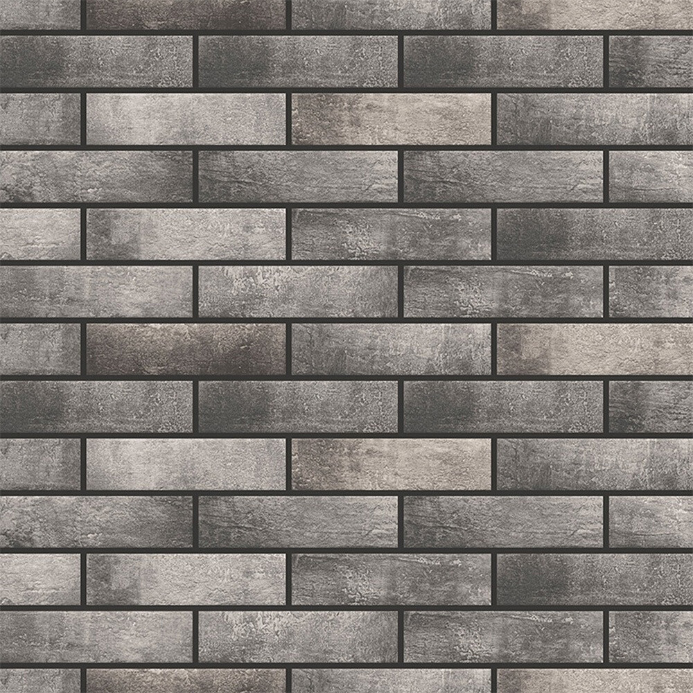 Клинкерная плитка для фасада Cerrad Loft brick pepper spec (38 шт.= 0,6 кв.м) серая 245х65х8 мм