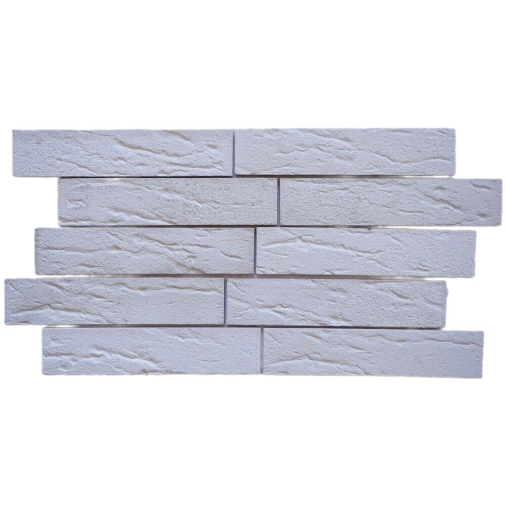 Искусственный камень ЕвроЛит Немецкий кирпич белый (70 шт.=1 кв.м)