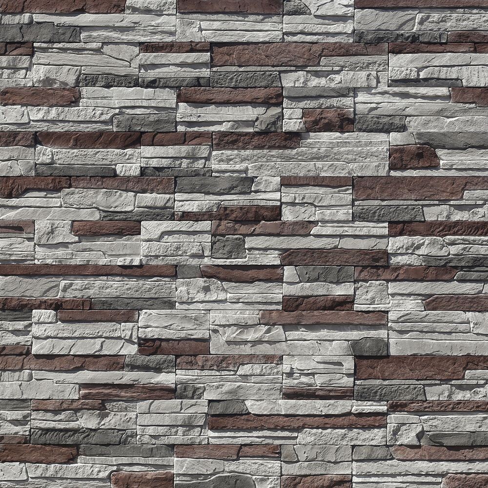 Искусственный камень White Hills Хайлэнд серо-коричневый (18 шт.=0,43 кв.м)