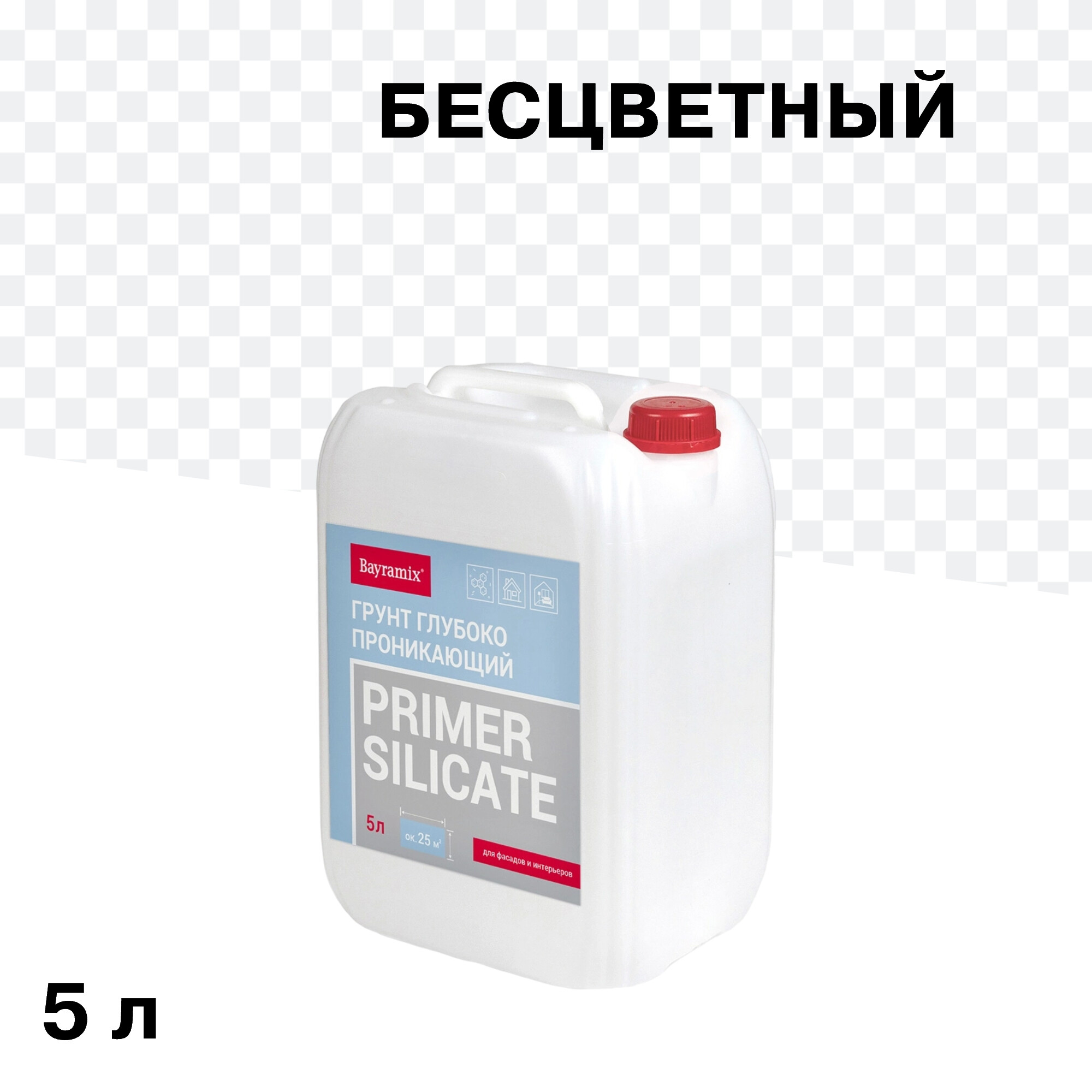 Грунт Bayramix Primer Silicate глубокого проникновения 5 л концентрат 1:1