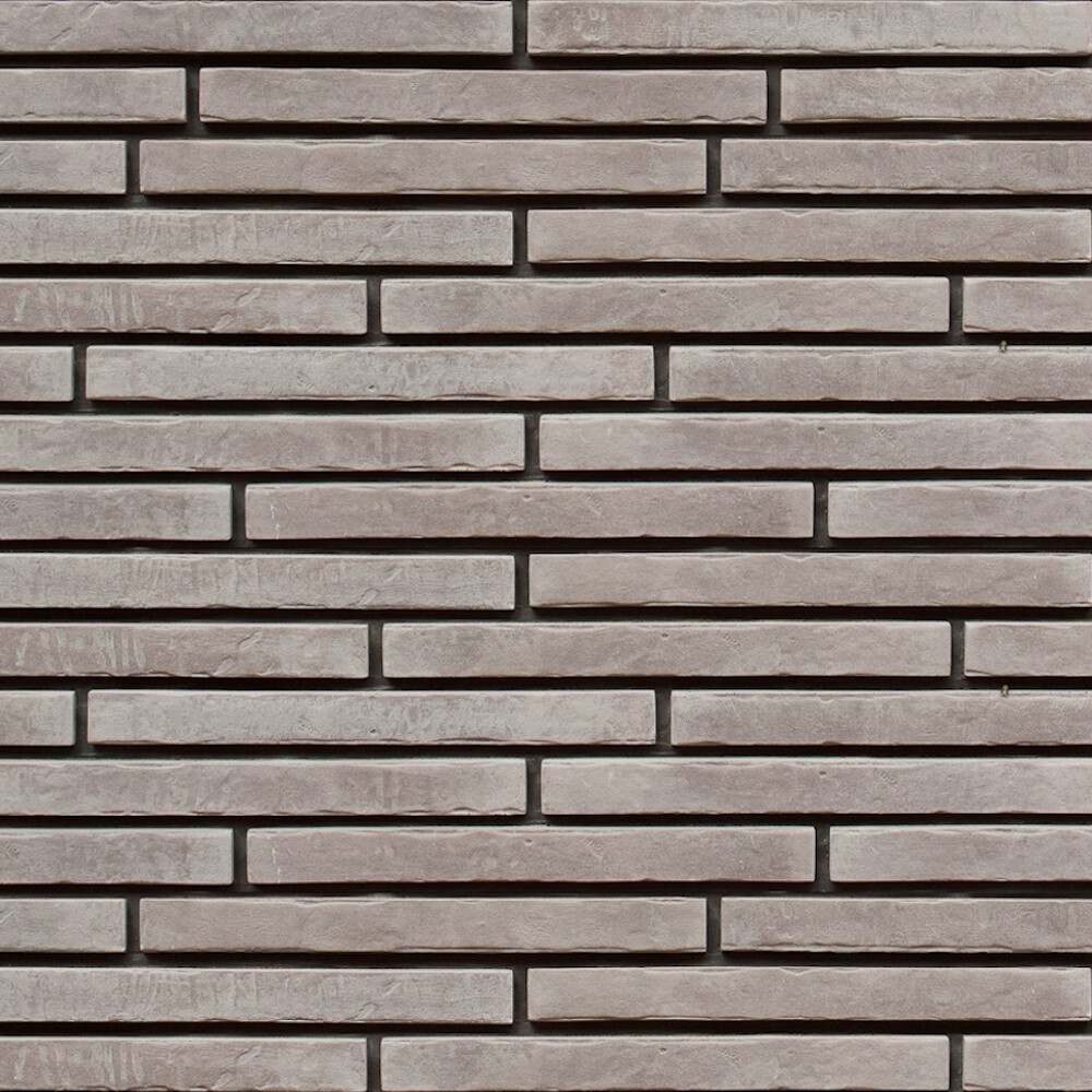 Искусственный камень Atlas Stone Клинкер узкий серый (65 шт.=1,18 кв.м)