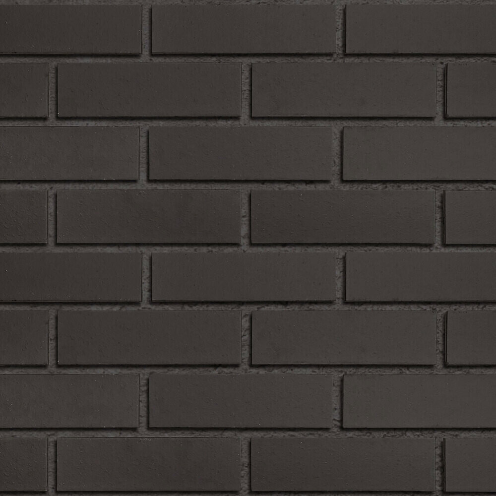 Клинкерная плитка для фасада Roben Faro Schwarz Nuanciert glatt (24 шт.= 0,5 кв.м с учетом шва) черная 240х71х14 мм