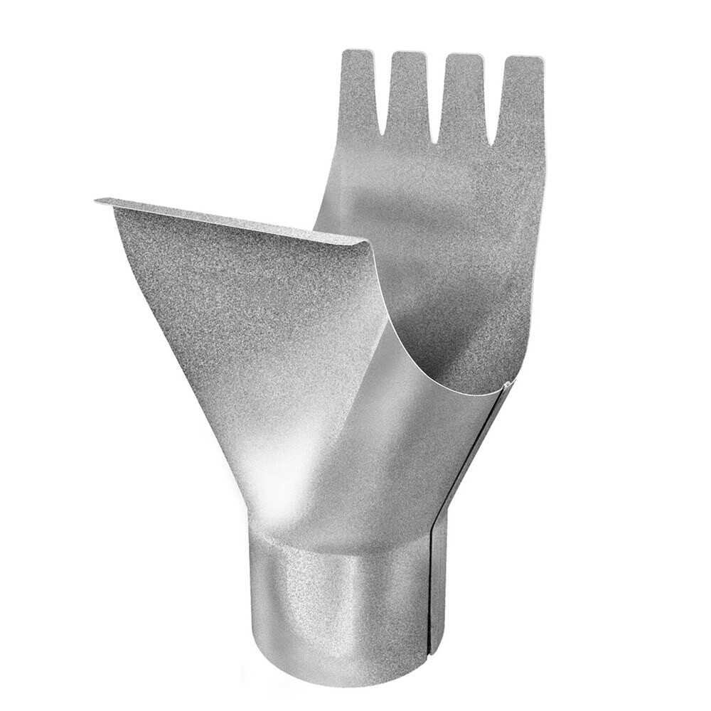 Воронка желоба Grand Line Zn металлическая d125-90 мм оцинкованная