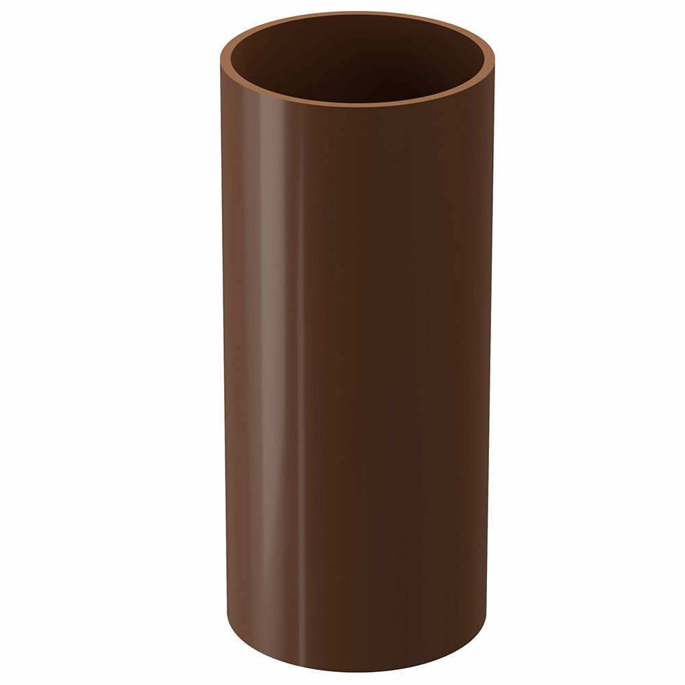 Труба водосточная пластиковая d80 мм 3 м Docke Standard светло-коричневая RAL 8017