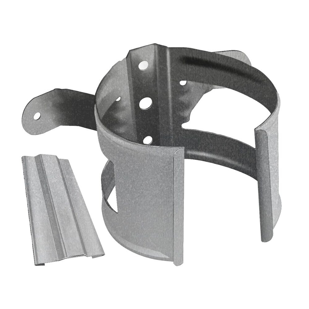 Кронштейн хомут труб Grand Line Zn металлический на деревянную стену d90 мм оцинкованный