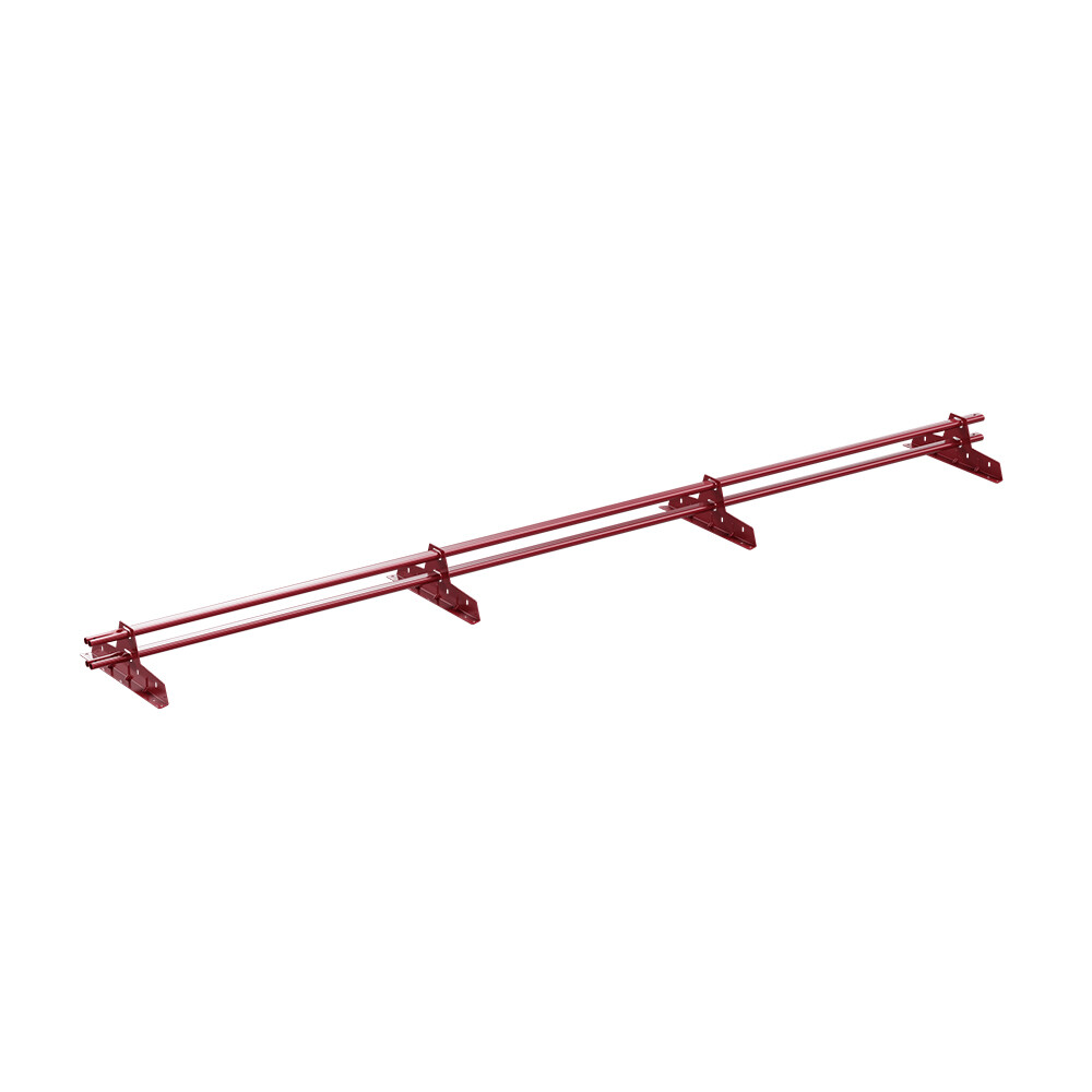 Снегозадержатель трубчатый овальный Вегасток VegaLux 3 м красное вино RAL 3005