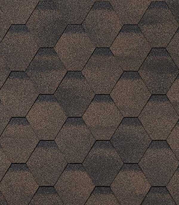 Черепица гибкая Шинглас Финская соната коричневая 3 кв.м