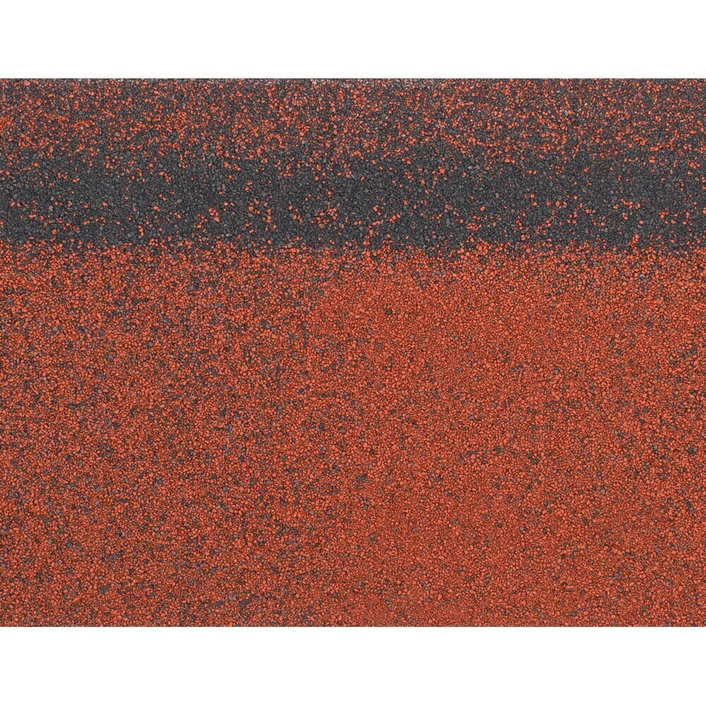 Черепица гибкая коньково-карнизная Шинглас Оптима красная 12/20 пог.м