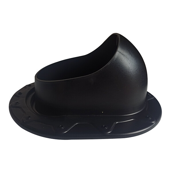 Проходной элемент Поливент для готовой кровли из гибкой черепицы черный RAL 9005