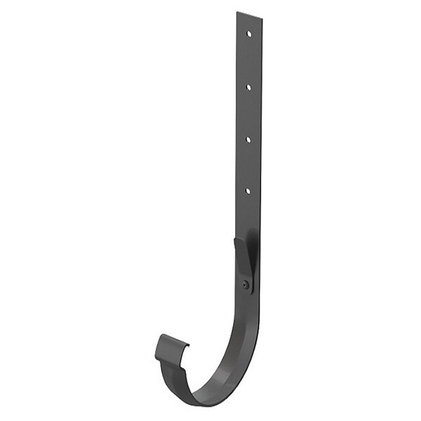 Кронштейн желоба Docke Lux металлический 300 мм графитовый серый RAL 7024