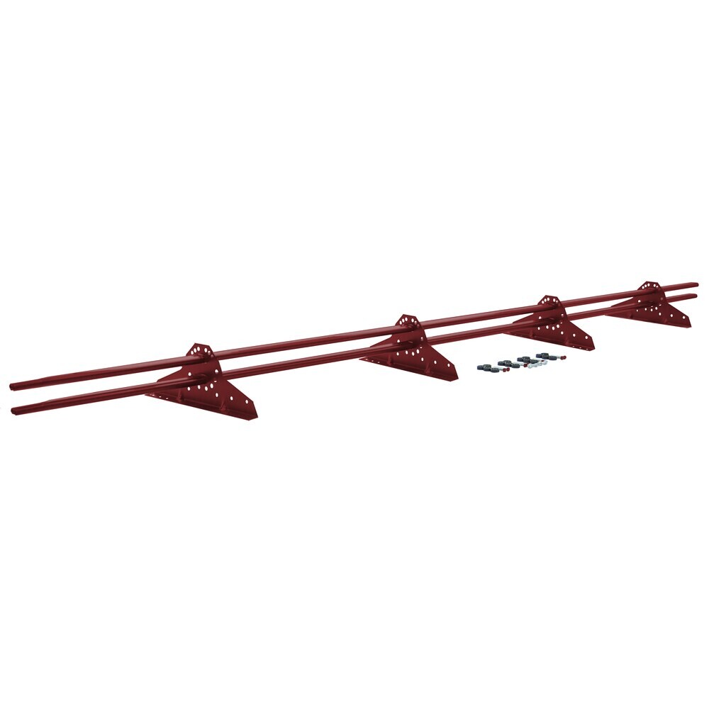 Снегозадержатель трубчатый овальный Grand Line 3 м коричнево-красный RAL 3011