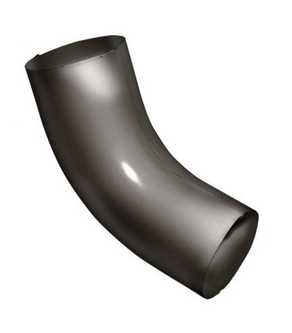 Колено трубы Grand Line металлическое d90 мм 60° темно-коричневое RR 32