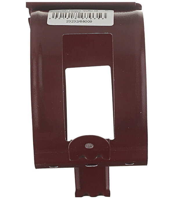 Кронштейн хомут труб Grand Line металлический на деревянную стену d90 мм красное вино RAL 3005