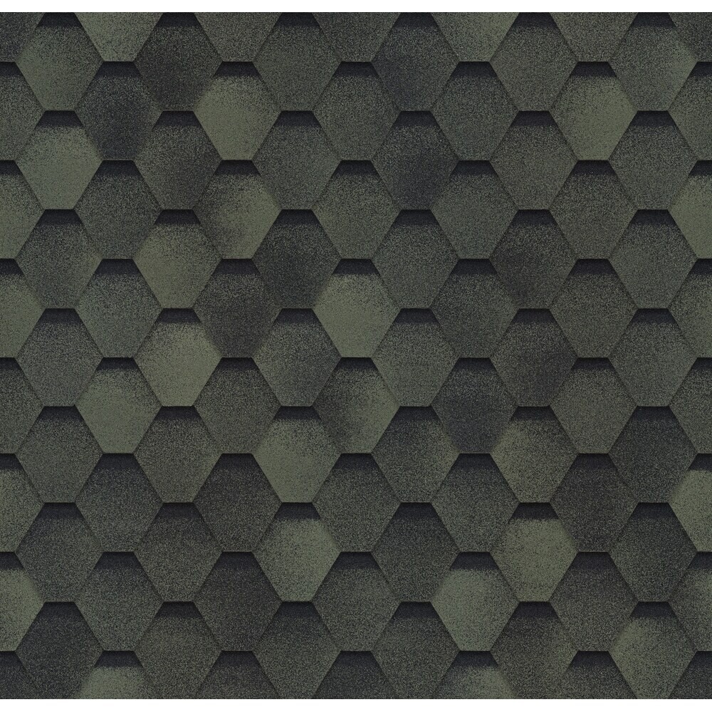 Черепица гибкая Шинглас Оптима зеленая 3 кв.м