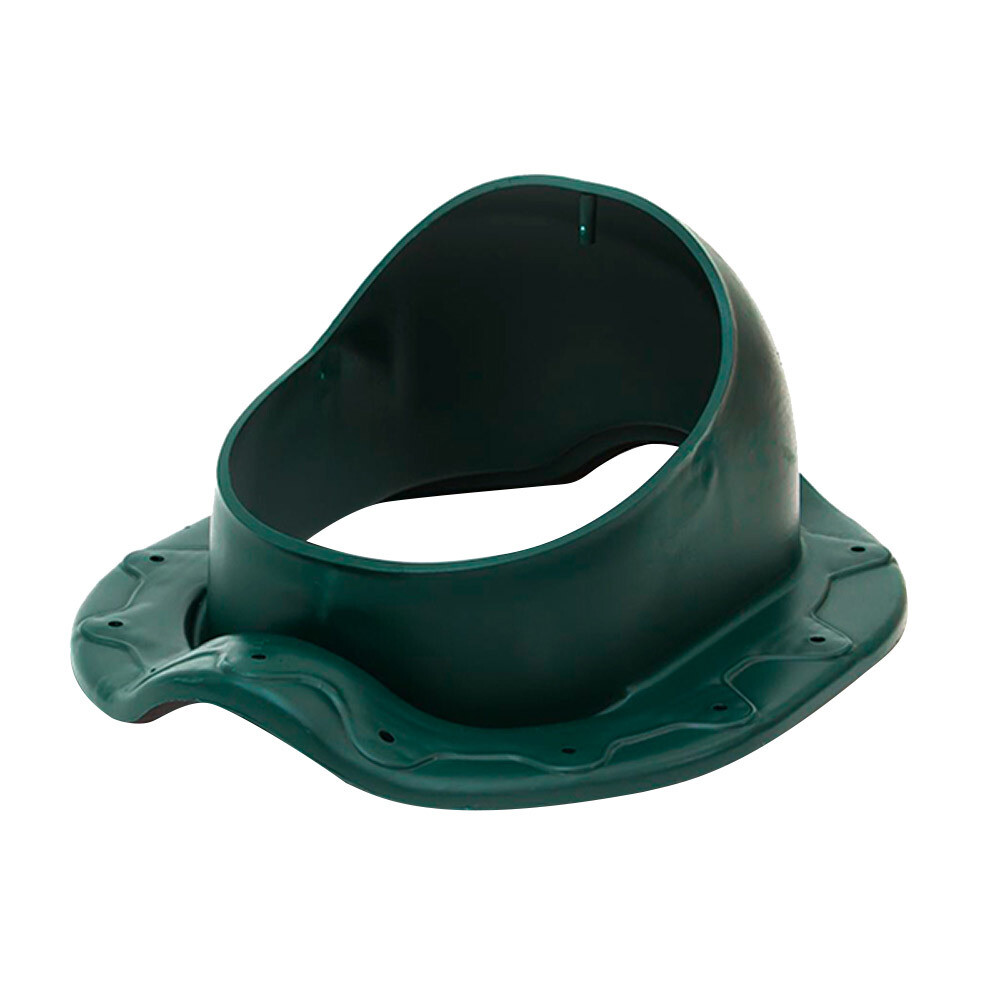 Проходной элемент Поливент для готовой кровли из металлочерепицы зеленый RAL 6020