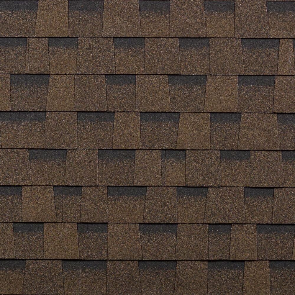 Черепица гибкая Шинглас Кантри многослойная коричневая 2,6 кв.м
