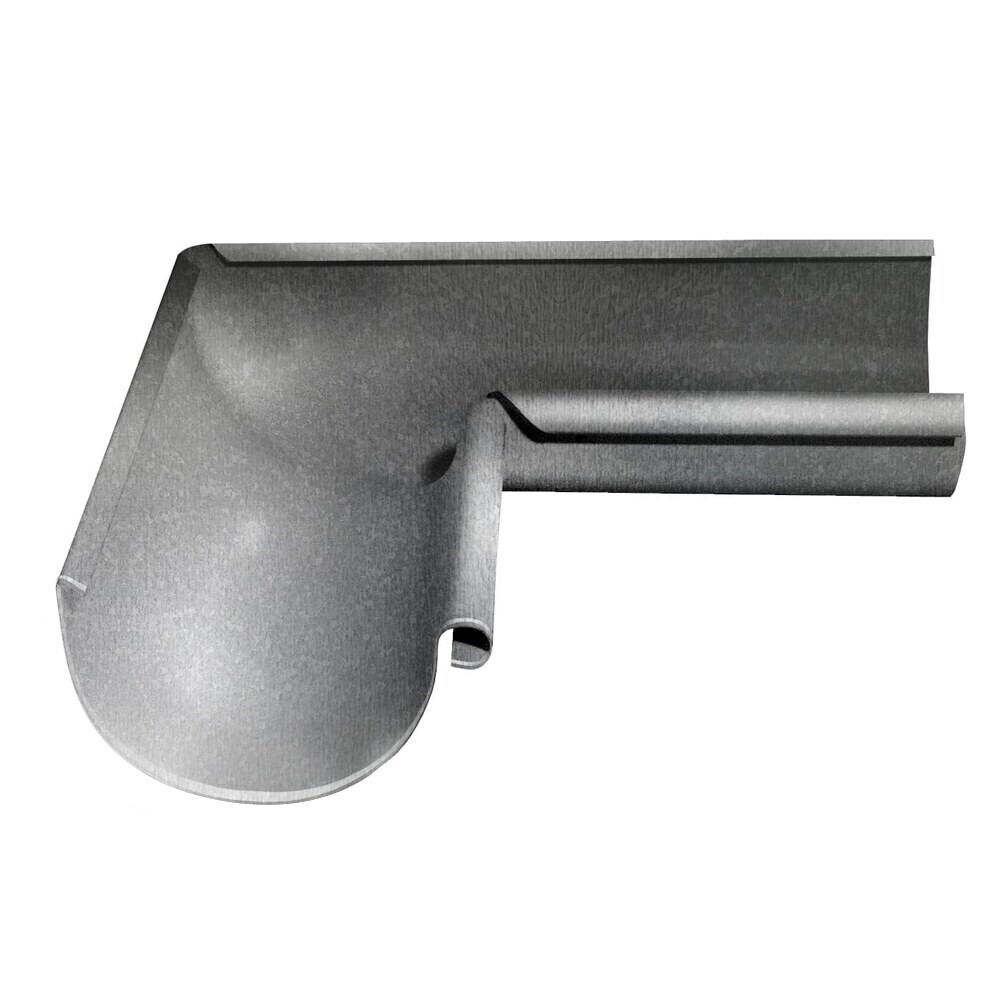 Угол желоба Grand Line Zn металлический внутренний d125 мм 90° оцинкованный