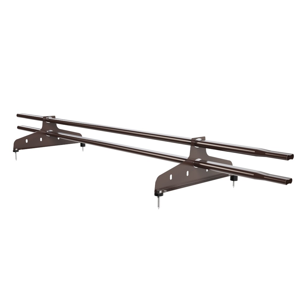 Снегозадержатель трубчатый овальный NewLine 1,5 м коричневый шоколад RAL 8017