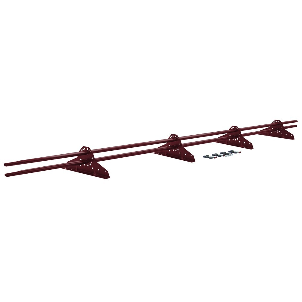 Снегозадержатель трубчатый овальный Grand Line 3 м красный RAL 3005