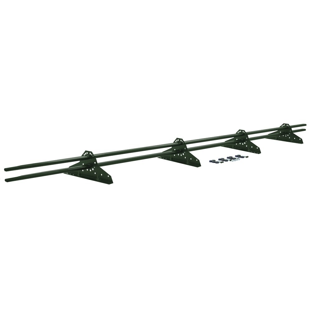 Снегозадержатель трубчатый овальный Grand Line 3 м зеленый хром RAL 6020