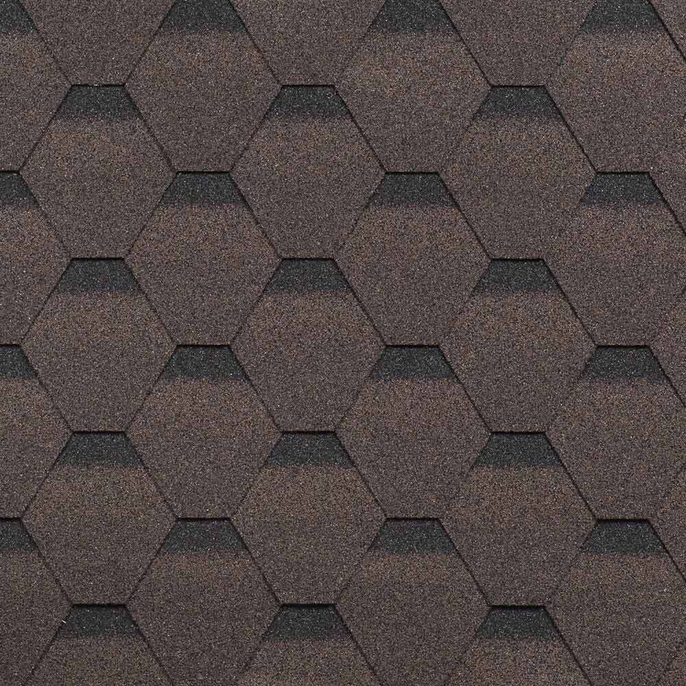 Черепица гибкая Соната коричневая 3 кв.м