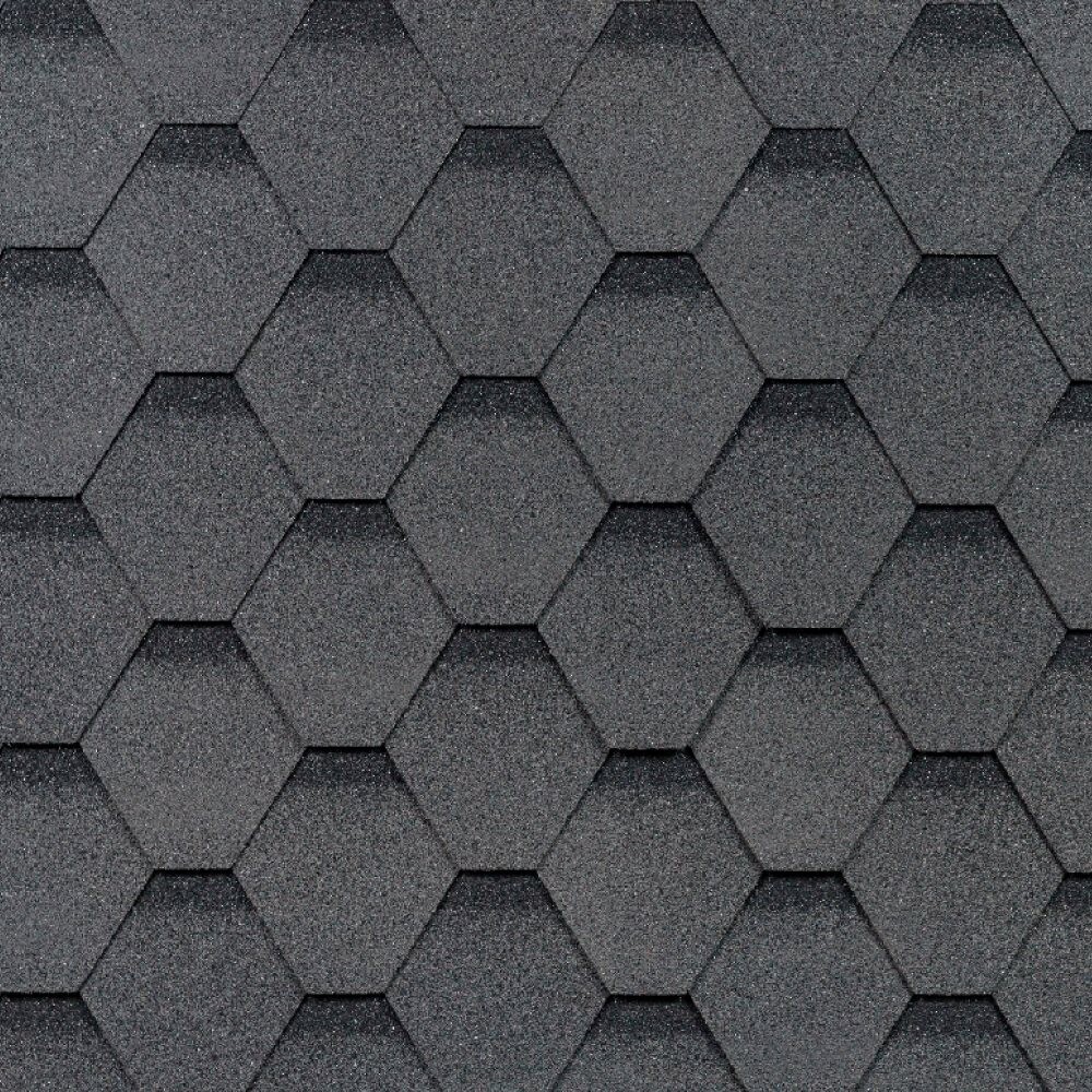 Черепица гибкая Соната серая 3 кв.м