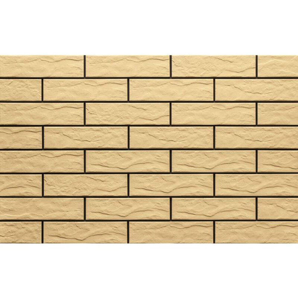 Клинкерная плитка для фасада Cerrad Elewacja Sandy rustiko (32 шт.= 0,5 кв.м) песочная 245х65х6,5 мм