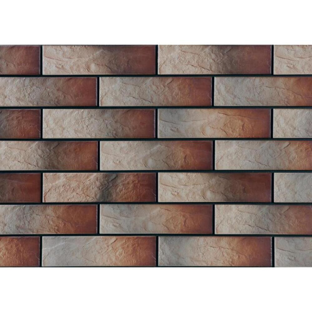 Клинкерная плитка для фасада Cerrad Elewacja rustiko Alaska (32 шт.=0,5 кв.м ) кварцевая серая 245х65х6,5 мм