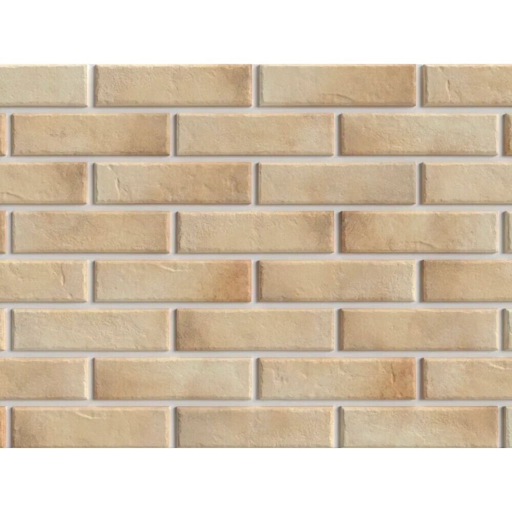 Клинкерная плитка для фасада BestPoint Retro brick Salt (32 шт.= 0,5 кв.м) бежево-коричневая 245х65х8,5 мм