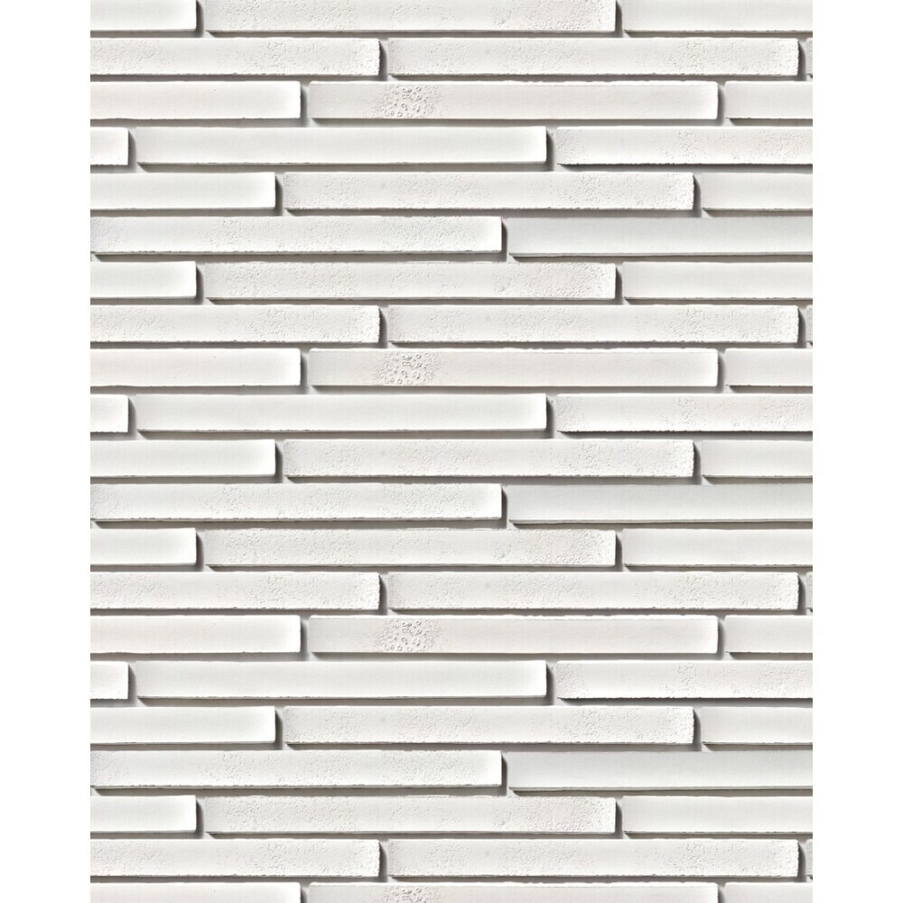 Искусственный камень ЕвроЛит Ригельный кирпич белый (50 шт.=1 кв.м)