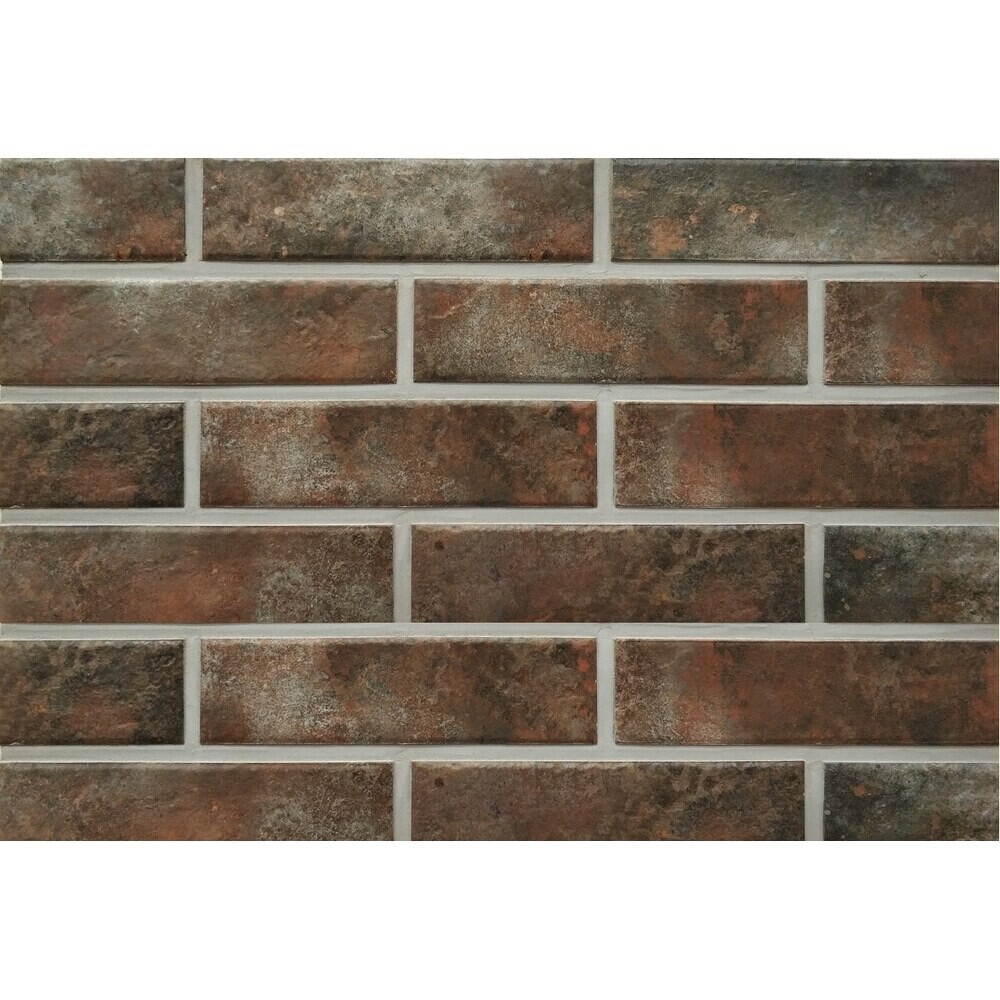 Клинкерная плитка для фасада Paradyz Octane ochre (46 шт.=0,74 кв.м ) бледно пурпурно-синяя 245х65,8х7 мм