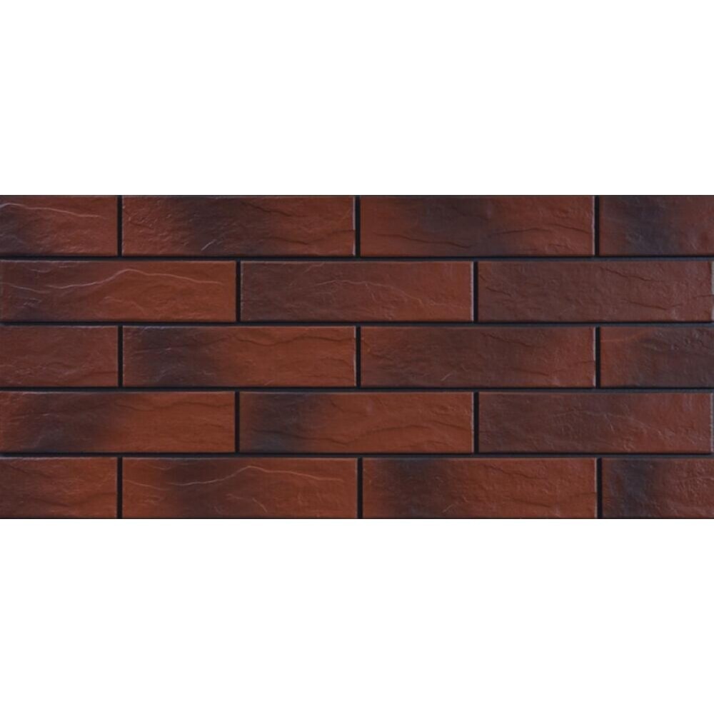 Клинкерная плитка для фасада Cerrad Elewacja Country (32 шт.= 0,5 кв.м) бордовая 245х65х6,5 мм
