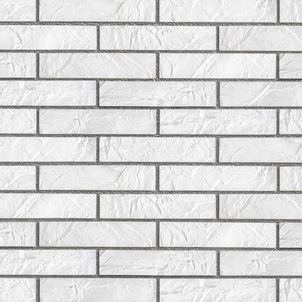 Искусственный камень ЕвроЛит Уральский кирпич белый (26 шт.=0,5 кв.м)