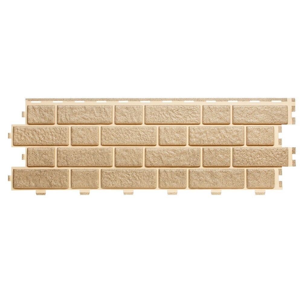 Панель фасадная Tecos Brickwork 1140х350 мм бежевый меланж