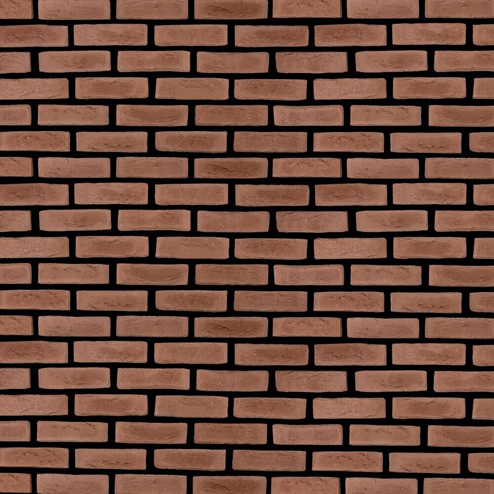 Искусственный камень Клинкер Стоун Старорусский кирпич красный бархатный (48 шт.=1 кв.м)